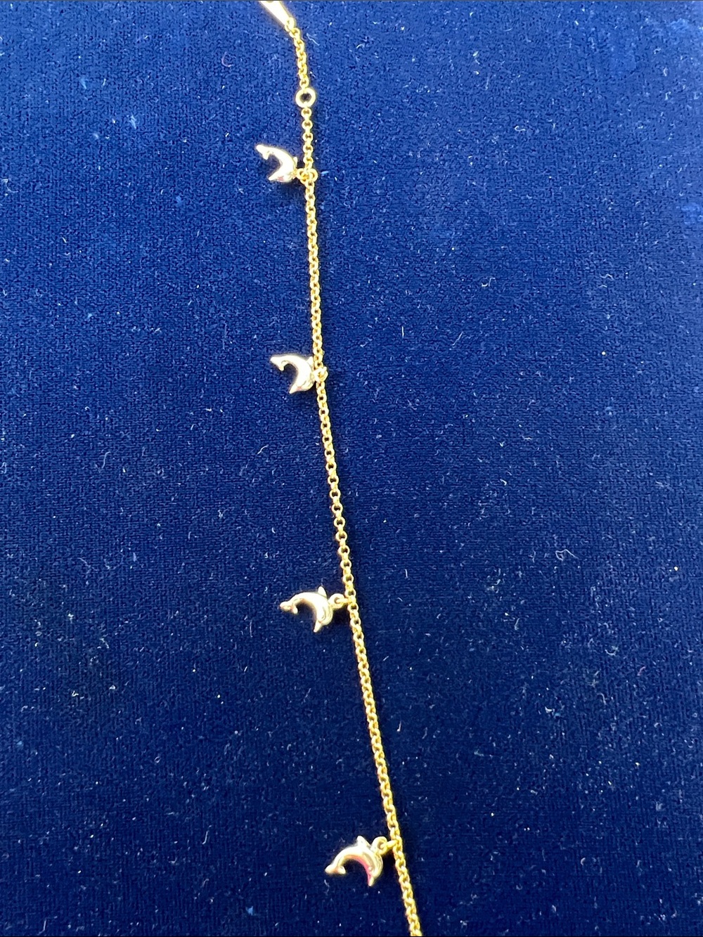 Gold Dolphin Charm  Uncle bracelet  - Delicate Beachy Jewelry